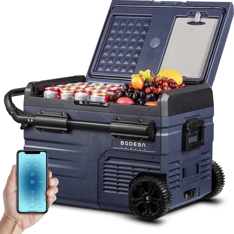 12V 37-Quart Smart Car Refrigerator – APP-Controlled Portable Freezer