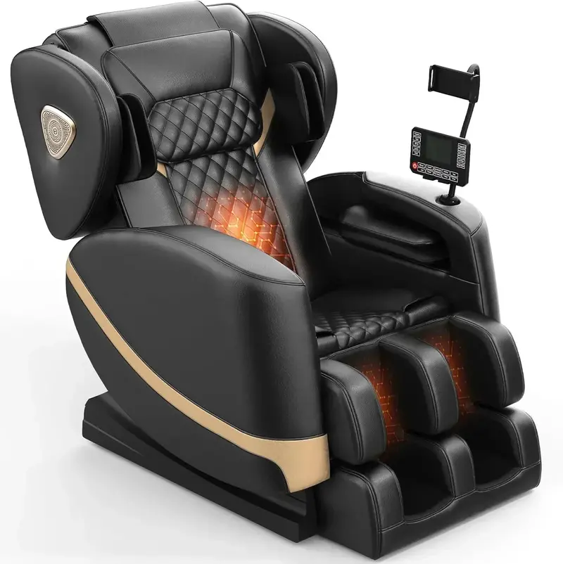 2025 Zero-Gravity Full-Body Massage Chair Featuring 10-Point Roller System and Heat Therapy