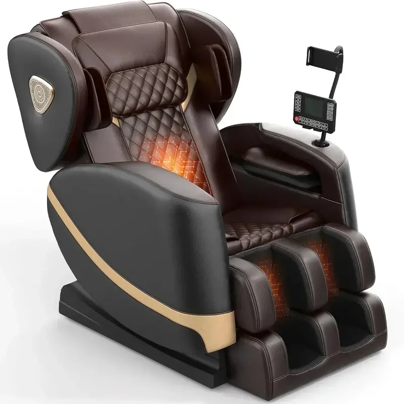 2025 Zero-Gravity Full-Body Massage Chair Featuring 10-Point Roller System and Heat Therapy