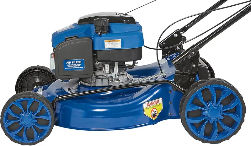 21-Inch 3-in-1 Self-Propelled Gas Mower – 200cc OHV Engine with Mulching, Bagging, and Side-Discharge Options