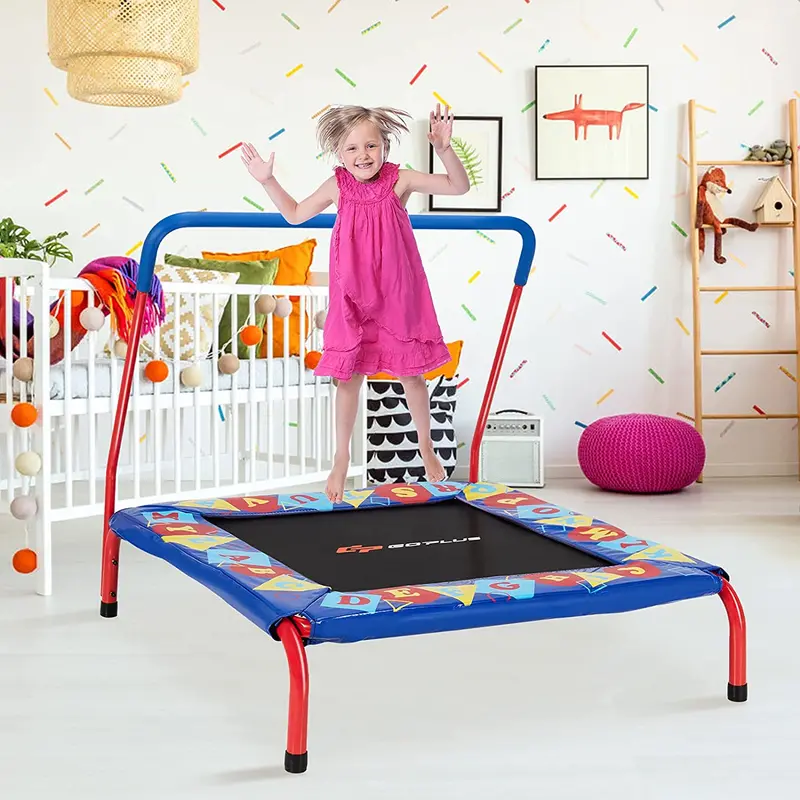36-Inch Square Toddler Trampoline – Heavy-Duty Indoor Rebounder with 330 lb Weight Capacity