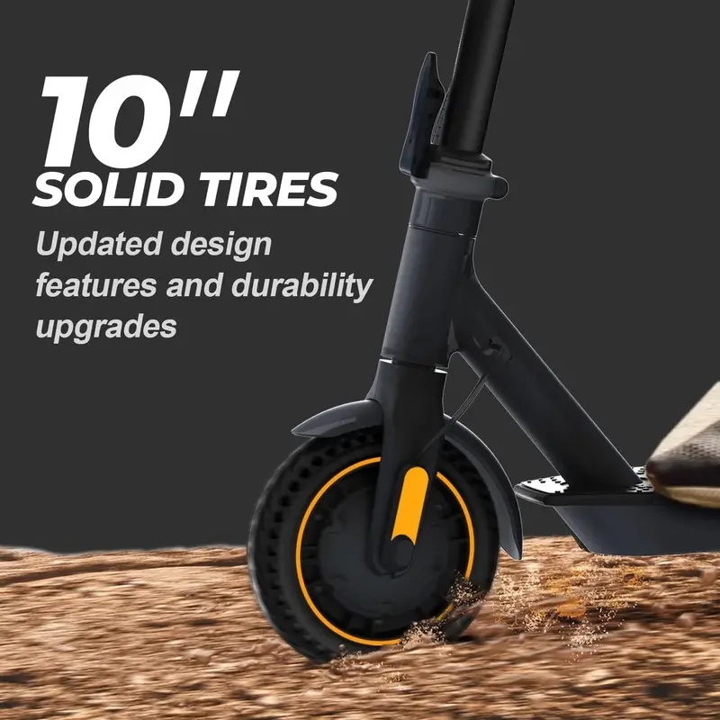 500W Foldable Electric Scooter for Adults – 10-Inch Solid Tires, 18-Mile Range & 19 MPH Top Speed