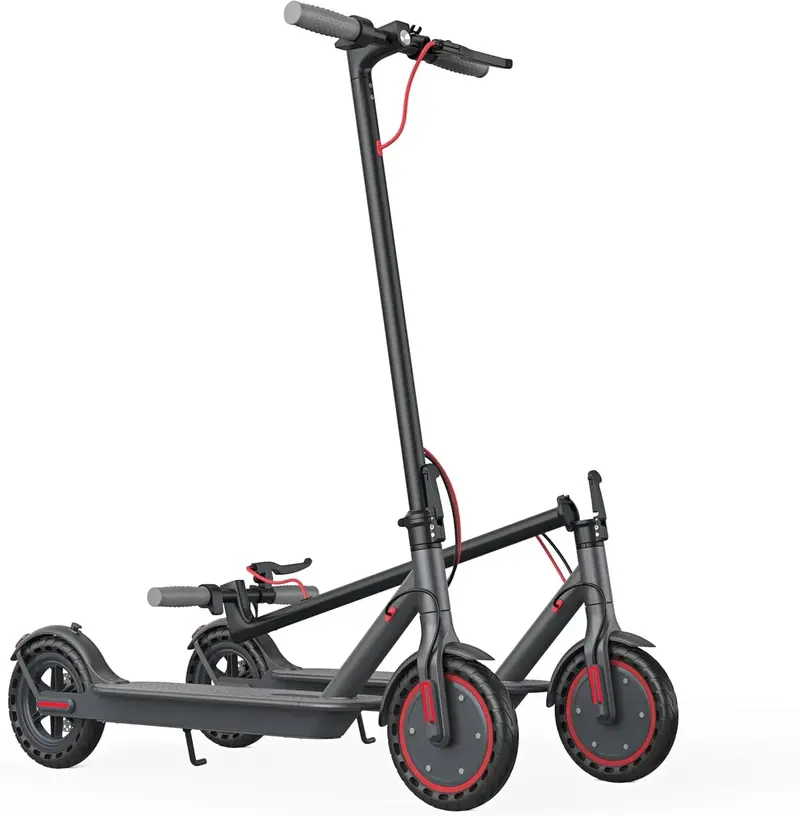 Adult Foldable Electric Scooter – 350W Motor, 19 MPH Max Speed, 21–23 Mile Range, 8.5" Solid Tires, Dual Braking System & Smartphone App Connectivity