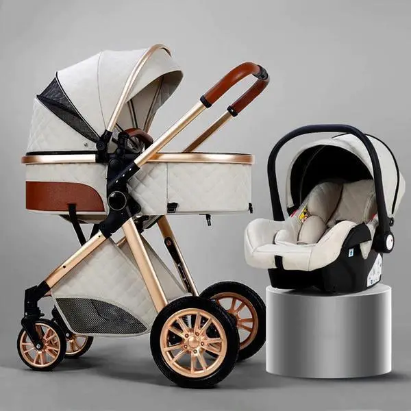 All-in-One Travel System Bundle — Convertible Stroller with Matching Infant Car Seat and Base