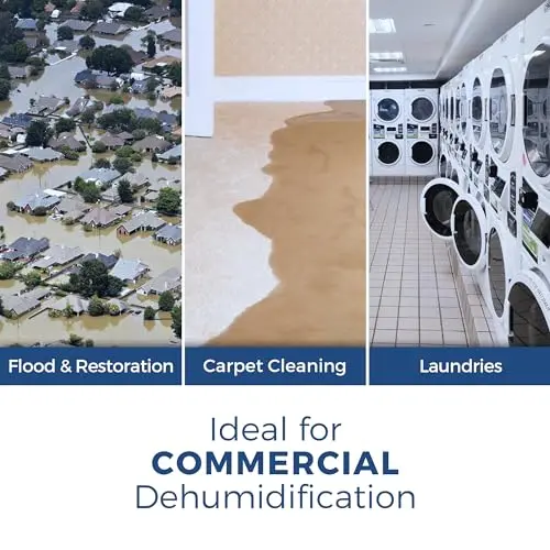 ALORAIR Commercial 113-Pint Dehumidifier – Heavy-Duty Unit for Basements and Crawl Spaces with Continuous Drain Support