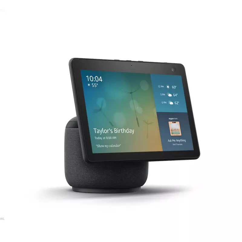 Amazon Echo Show 10 (3rd Gen) – 10.1-Inch HD Smart Display with Rotating Camera, Alexa Voice Control, Charcoal Finish 2