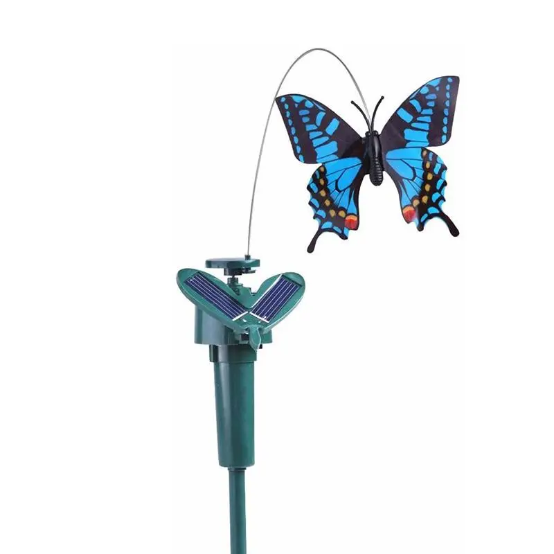 Animated Solar Garden Ornament – Dancing Hummingbird and Butterfly Sculpture