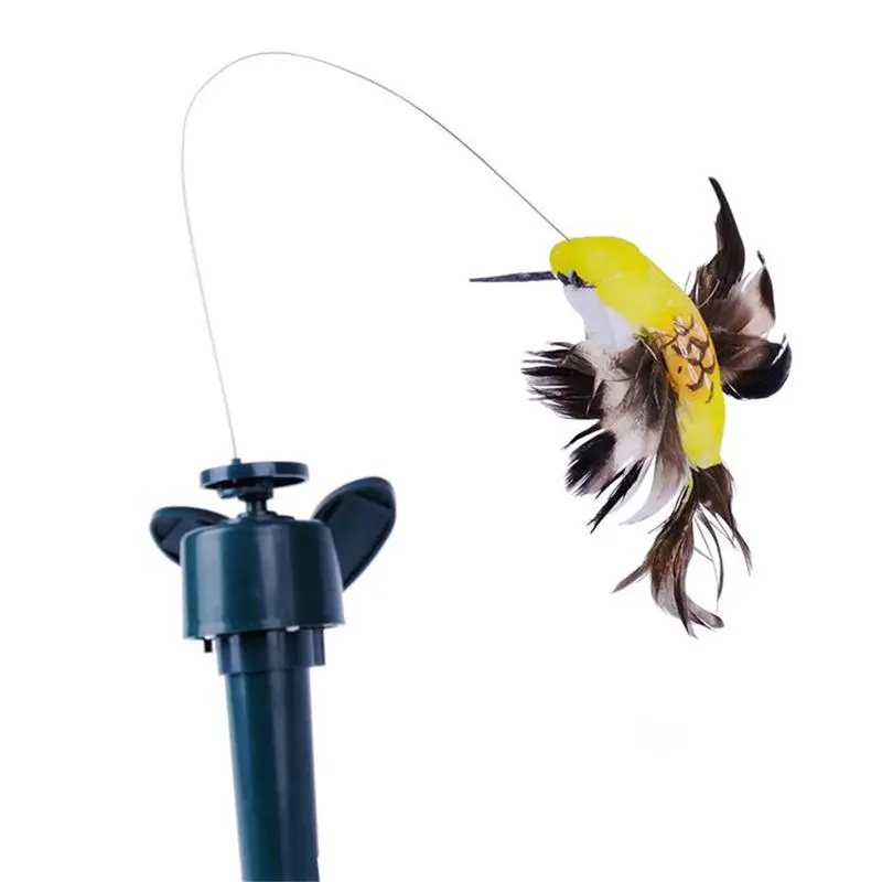 Animated Solar Garden Ornament – Dancing Hummingbird and Butterfly Sculpture
