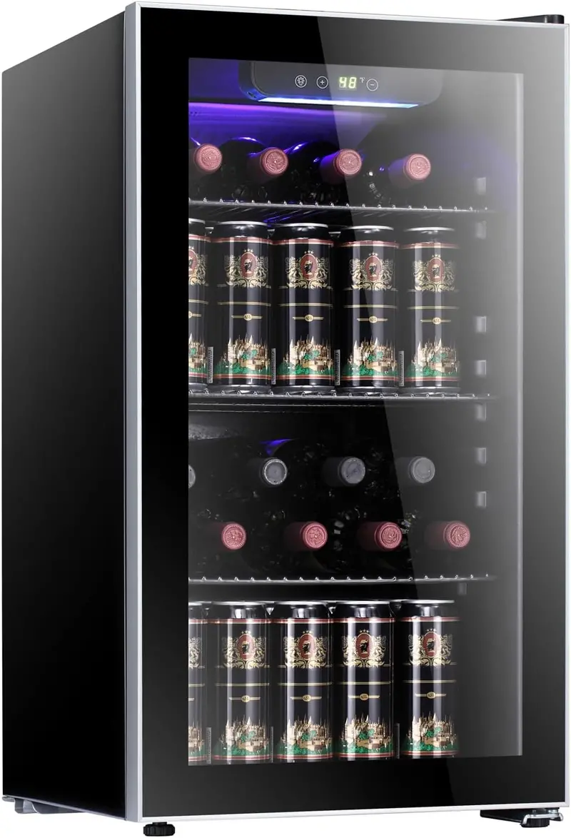 Antarctic Star 36-Bottle Freestanding Wine Cooler – 4.4 Cu. Ft Beverage Refrigerator Featuring Quiet Compressor and Adjustable Temperature Control 2