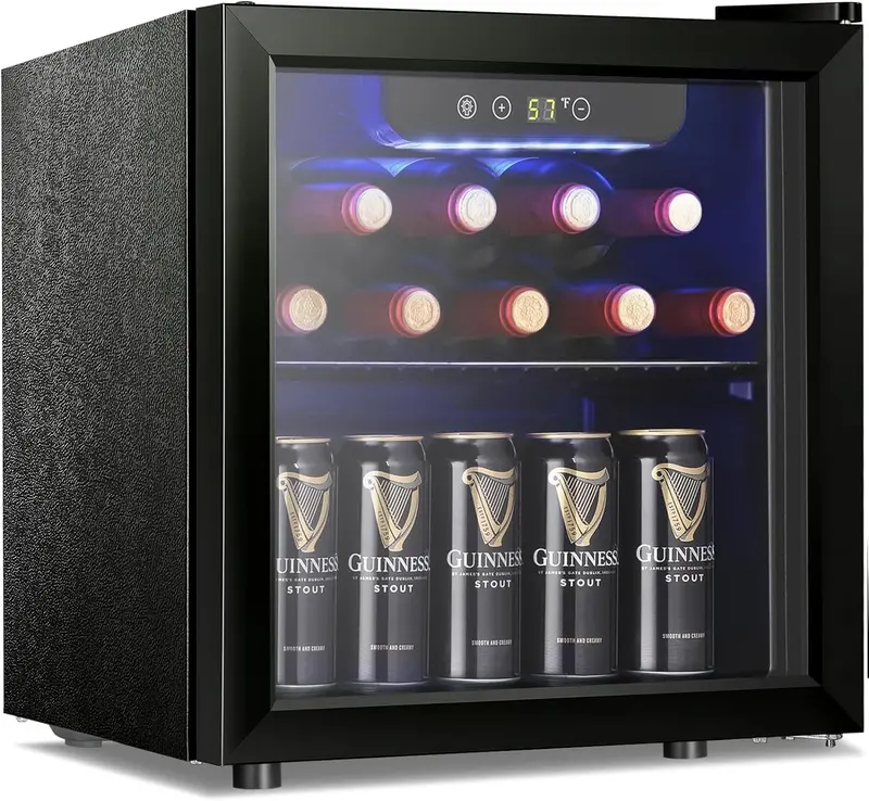Antarctic Star 36-Bottle Freestanding Wine Cooler – 4.4 Cu. Ft Beverage Refrigerator Featuring Quiet Compressor and Adjustable Temperature Control
