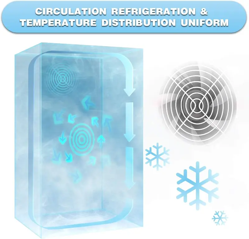 Antarctic Star Freestanding 68-Can Beverage Cooler with Tempered Glass Door and Digital Temperature Control
