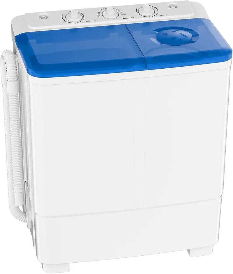 Auertech Twin-Tub Portable Washing Machine – 28 lb Mini Laundry System with Dual Functionality