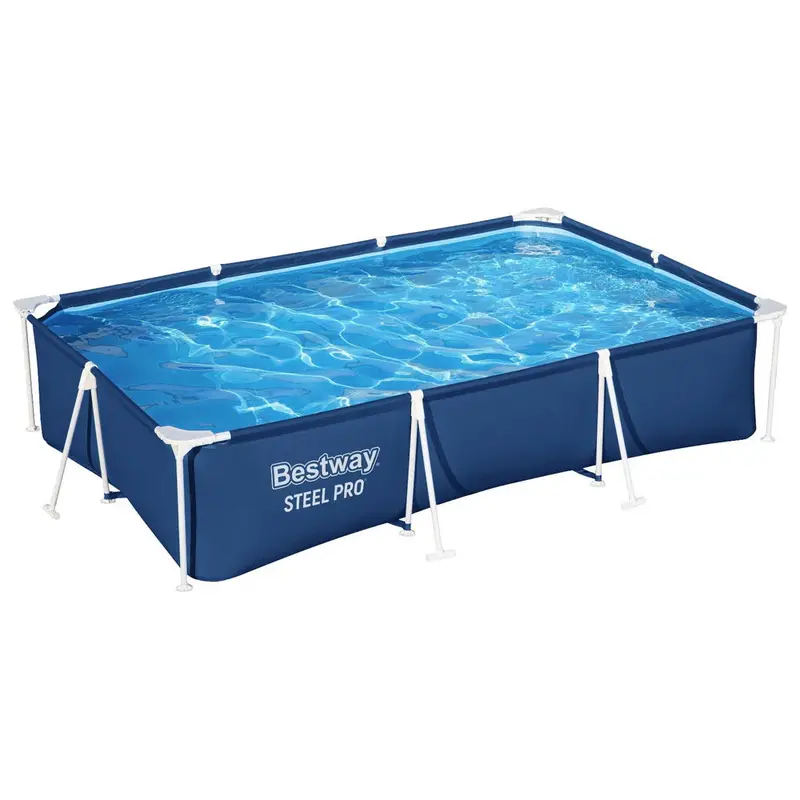 Bestway Rust-Resistant Above-Ground Pool with Built-In Filter Pump – Steel Frame Construction 2