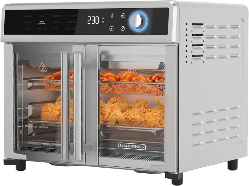 BLACK+DECKER Crisp 'N Bake 12-in-1 Toaster Oven Air Fryer with Convection