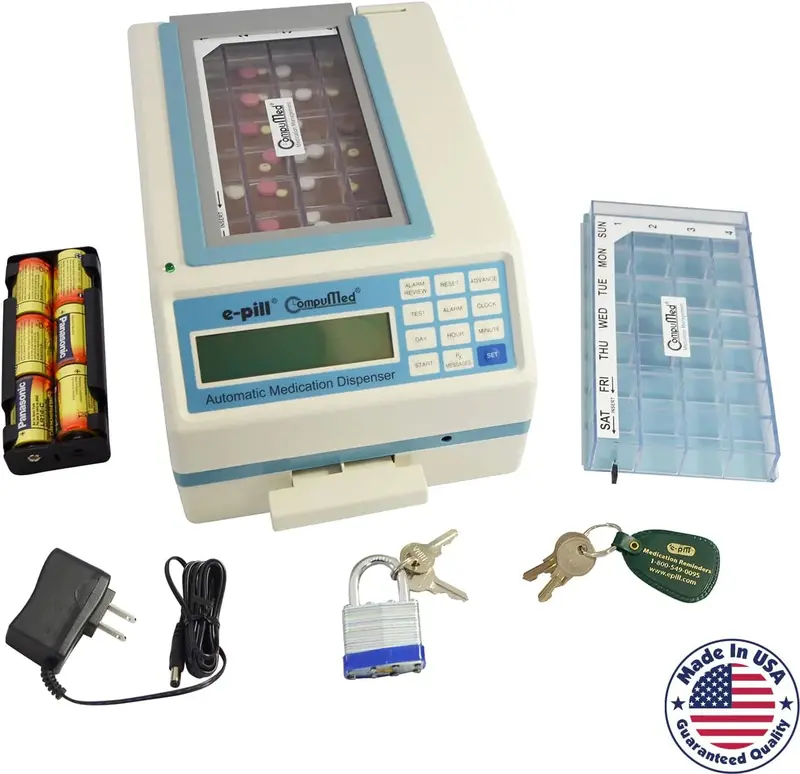 CompuMed Tamper-Proof Automatic Pill Dispenser — AC-Powered, Scheduled Medication Management 2