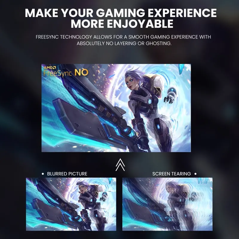 CRUA 24-Inch Curved Gaming Monitor – Full HD 1080P VA Panel, 180Hz Refresh Rate, AMD FreeSync & Eye Comfort Technology