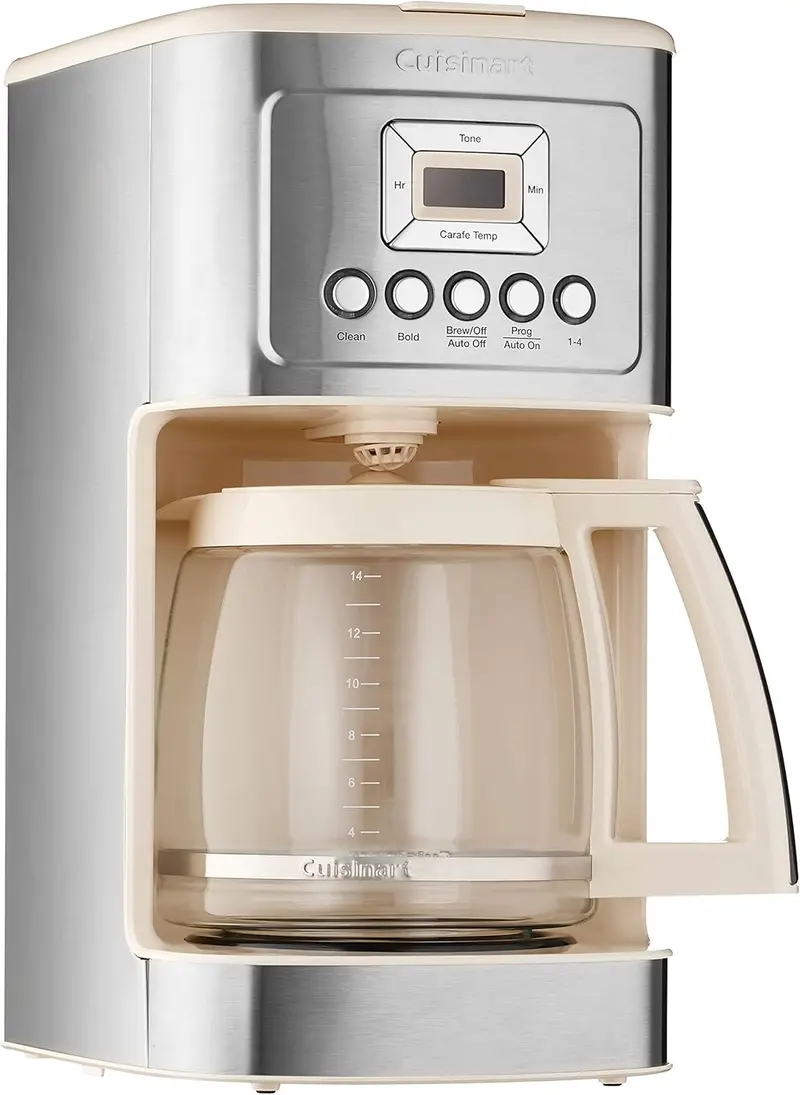 Cuisinart DCC-3200P1 Fully Automatic Drip Coffee Maker – Adjustable Brew Strength and Customizable 1–4 Cup Programming
