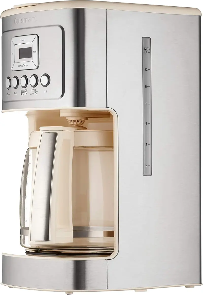 Cuisinart DCC-3200P1 Fully Automatic Drip Coffee Maker – Adjustable Brew Strength and Customizable 1–4 Cup Programming
