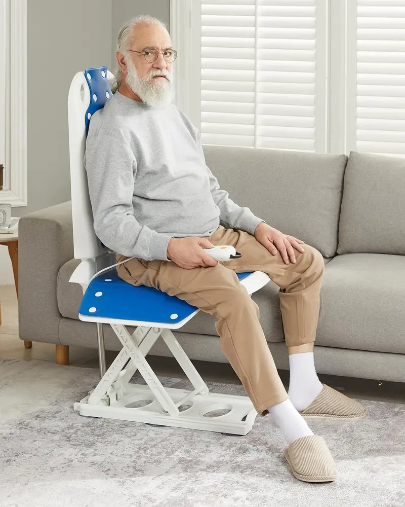 Electric Floor Lift Chair for Seniors – Motorized Standing Assistance Chair with 20-Inch Height Adjustment Range and 300-Pound Weight Capacity 2