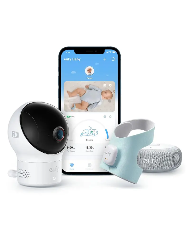 eufy Baby Smart Sock S320 – Wearable 2K HD Monitor with Real-Time Heart Rate & Oxygen Tracking