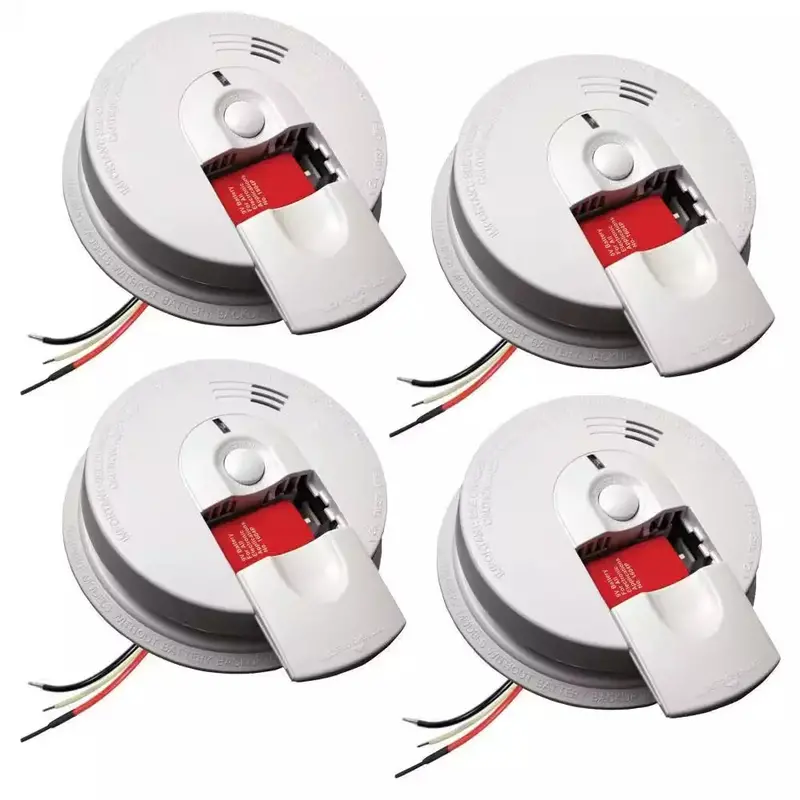 Firex Hardwired Interconnected Smoke Alarms — 4-Unit Safety Bundle