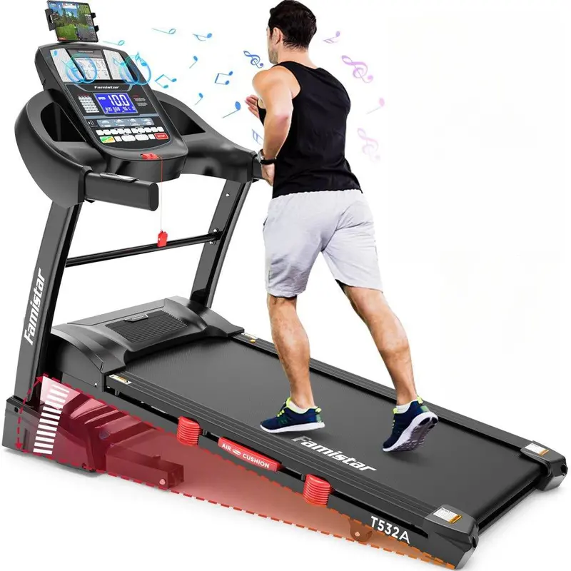 Foldable Home Treadmill – 15 Incline Settings, 10 MPH Top Speed, and 300-LB User Capacity