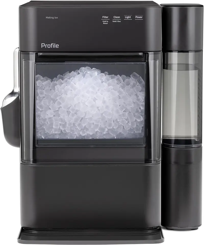 GE Profile Opal 2.0 Smart Nugget Ice Maker – 38 lbs/Day Yield, Wi-Fi Connectivity, Side-Mount Water Tank & Scale-Inhibiting Filtration 3