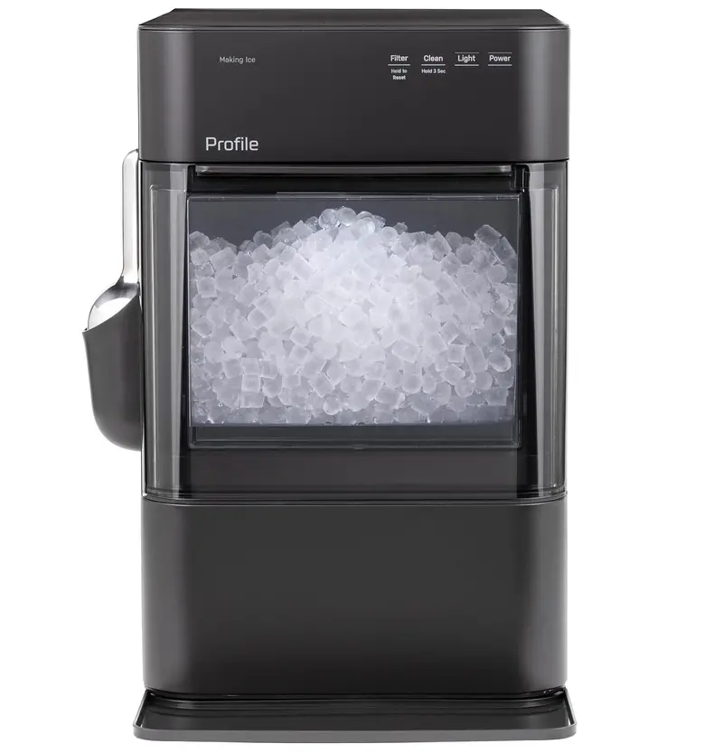 GE Profile Opal 2.0 Smart Pellet Ice Maker – Wi-Fi-Enabled 38 lbs/Day Nugget Ice Machine with Scale-Inhibiting Filter & Stainless Steel Housing