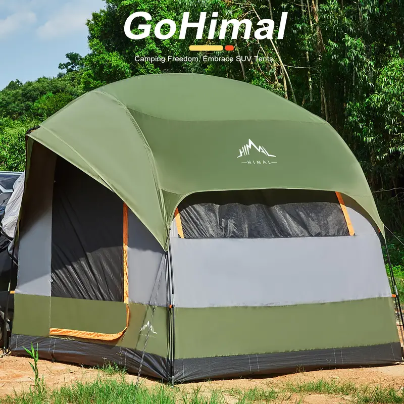 GoHimal SUV Rooftop Tent: Waterproof 8' × 8' × 7.2' Vehicle-Mounted Camping Shelter for Overlanding and Adventure Travel 2