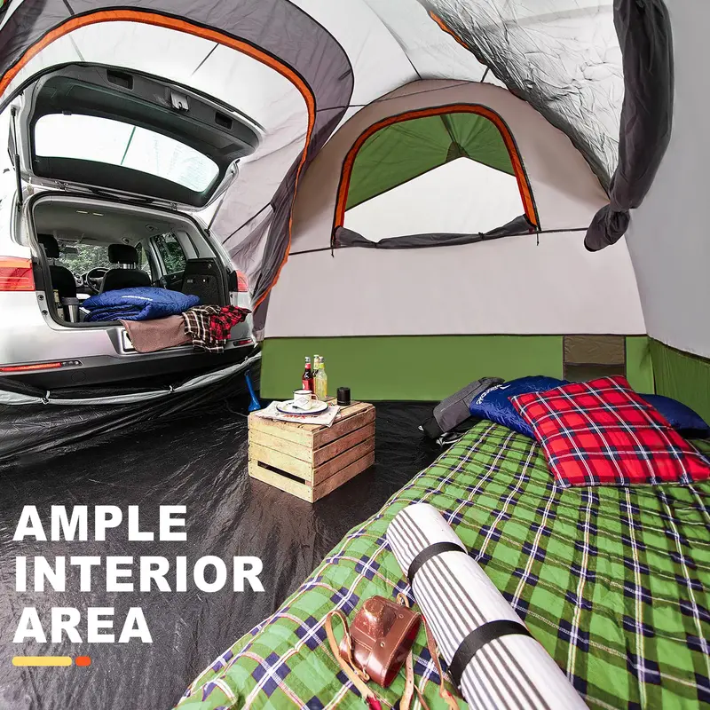 GoHimal SUV Rooftop Tent: Waterproof 8' × 8' × 7.2' Vehicle-Mounted Camping Shelter for Overlanding and Adventure Travel