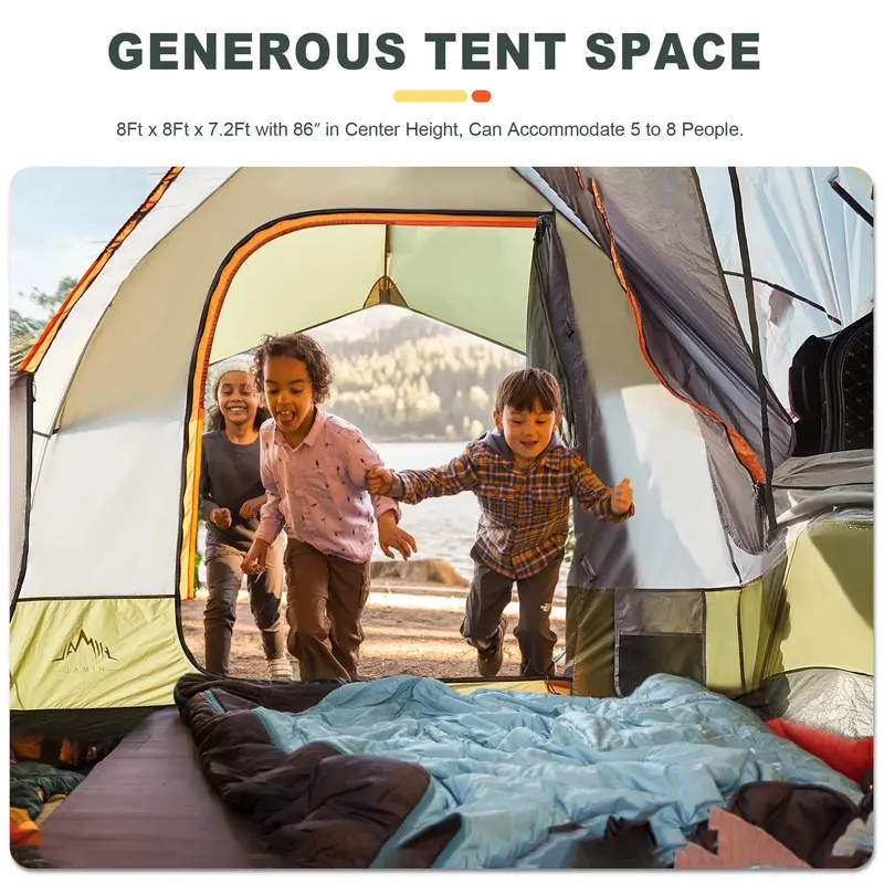 GoHimal SUV Rooftop Tent: Waterproof 8' × 8' × 7.2' Vehicle-Mounted Camping Shelter for Overlanding and Adventure Travel