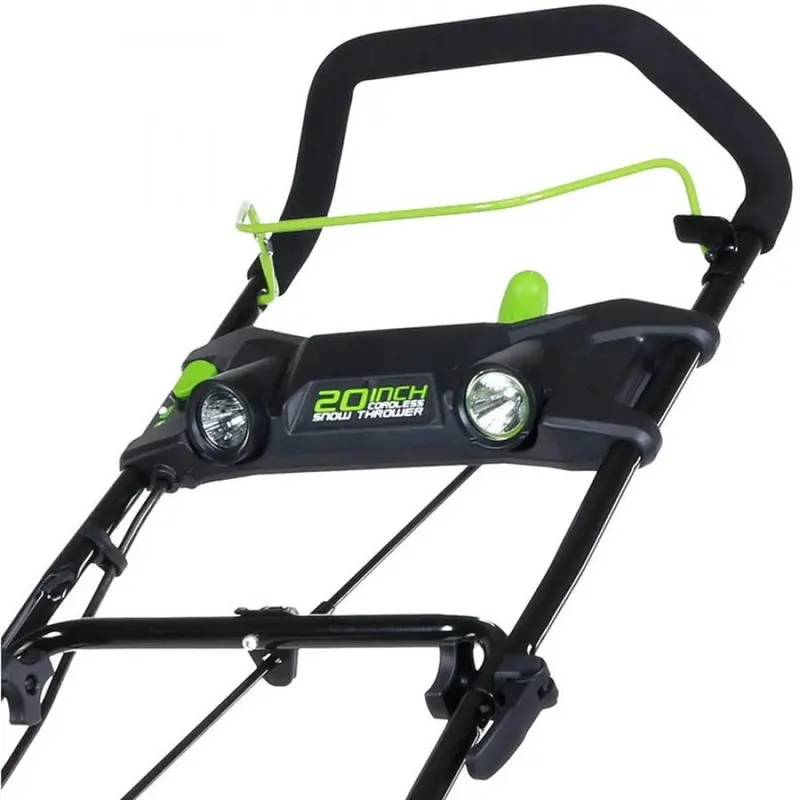 Greenworks PRO 80V Cordless Snow Thrower – 20-Inch Clearing Width with Dual 2.0Ah Batteries
