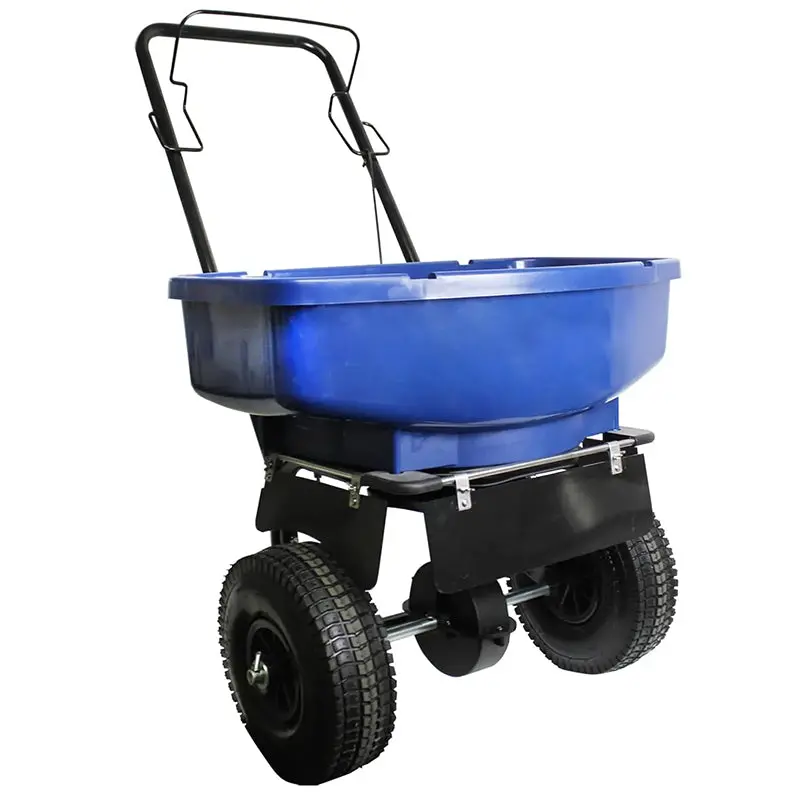 Home Salt Spreader – 80-Pound Capacity Winter Deicer with Ergonomic Handle & Precision Auger Control