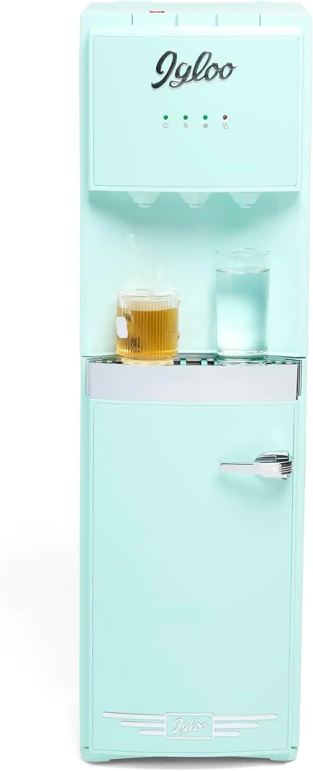 Igloo Top-Loading Dual-Temp Water Cooler – Black Stainless Finish with Hot & Cold Functions 2