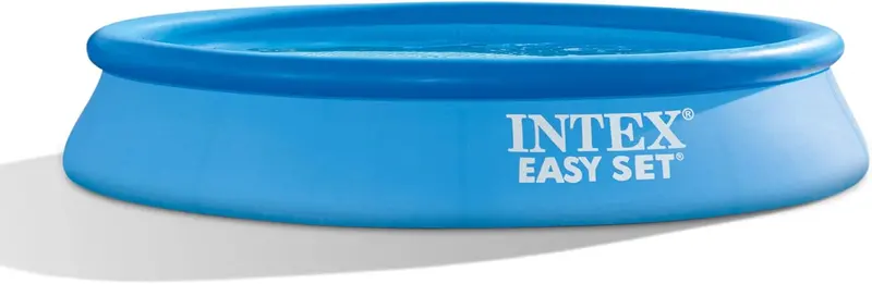 Intex Easy Set 15-Foot Round Inflatable Pool – Includes 1000 GPH Filter Pump, Safety Ladder, Protective Cover, and Ground Cloth