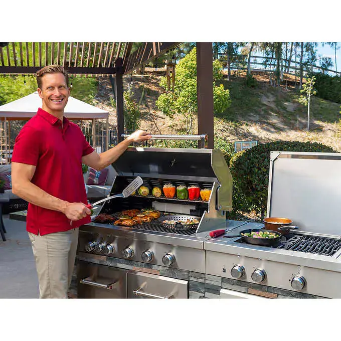Kirkland Signature Stone Island 12-Burner Propane Grill – Commercial-Grade Outdoor Cooking Center 2