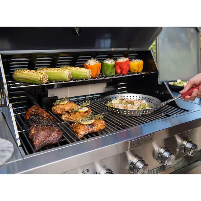 Kirkland Signature Stone Island 12-Burner Propane Grill – Commercial-Grade Outdoor Cooking Center
