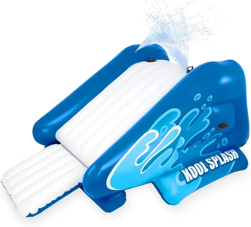 Kool Splash Inflatable Water Slide & Pool Combo – Family-Friendly Outdoor Play Set with Built-In Sprayers for Ages 6+ 2