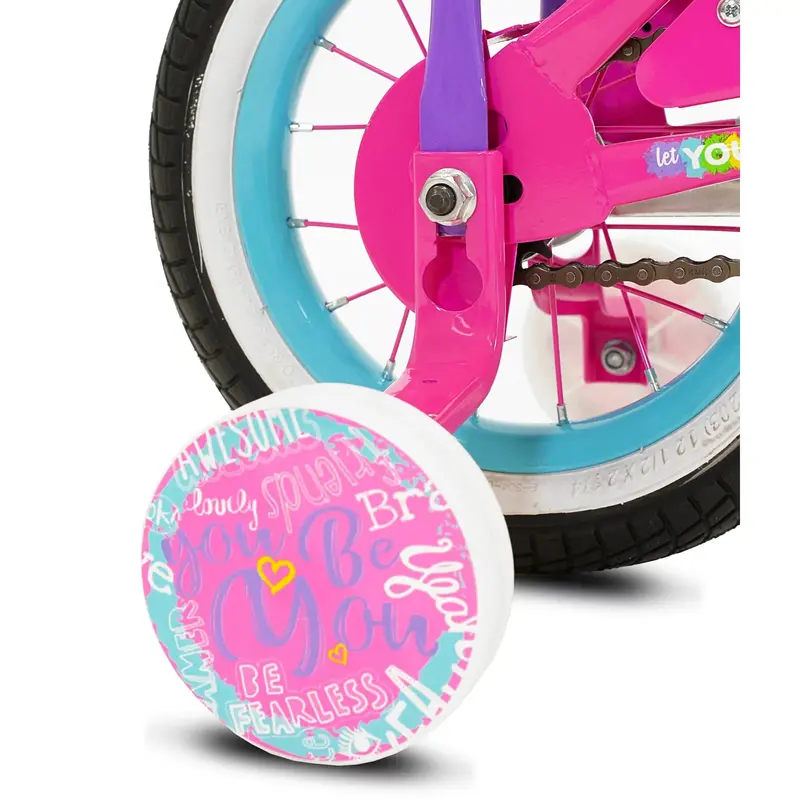 Let You Be You Unicorn Balance Bike – 12-Inch Pink and Purple Toddler Bike