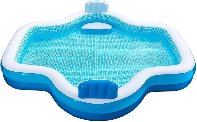 Member's Mark 10-Foot Inflatable Family Pool – Spacious Dual-Seat Design for Comfortable Outdoor Relaxation