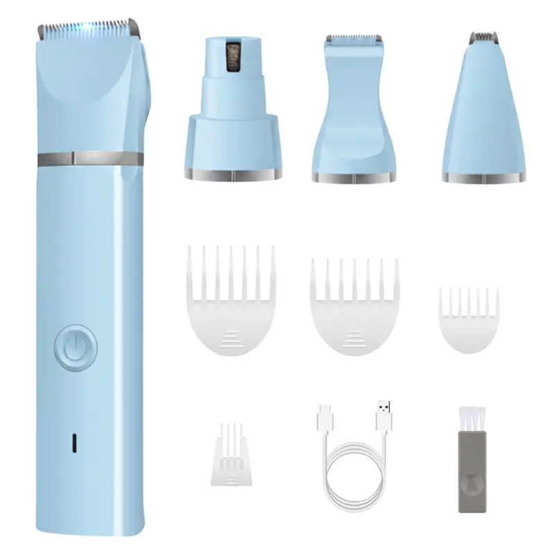 Multi-Attachment Pet Grooming Clipper Kit with Interchangeable Guide Combs 2