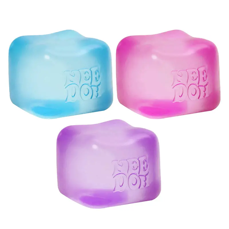 NeeDoh Nice Cube Squish Toy – Durable Solid-Fill Stress Relief Cube