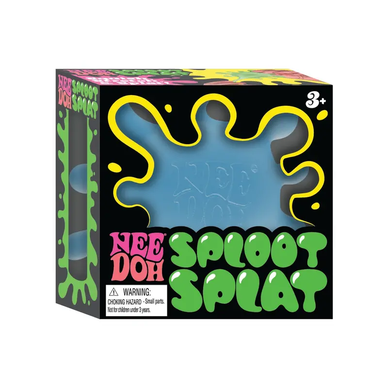 NeeDoh SplootSplat Burst-Effect Sensory Ball – Tactile Pop-and-Squish Design