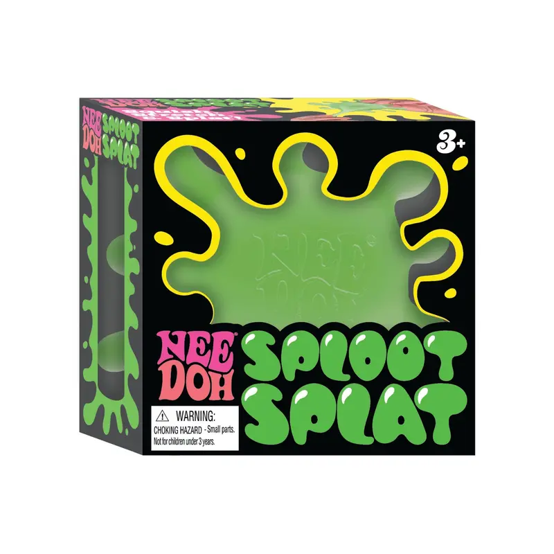 NeeDoh SplootSplat Burst-Effect Sensory Ball – Tactile Pop-and-Squish Design