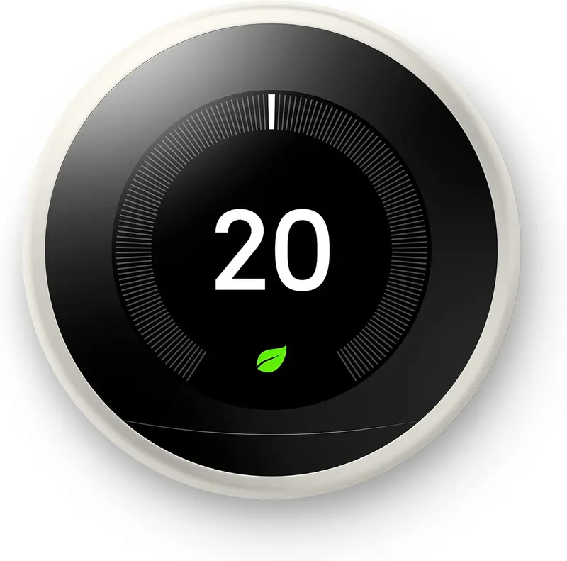 Nest Learning Thermostat (Third Generation) – Wi-Fi–Enabled Smart Temperature Controller with Alexa Integration and Energy Usage Insights