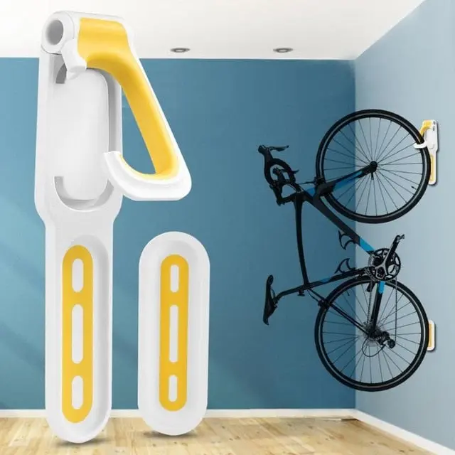 Nordic-Style Wall-Mounted Bike Rack – Space-Efficient Garage Storage