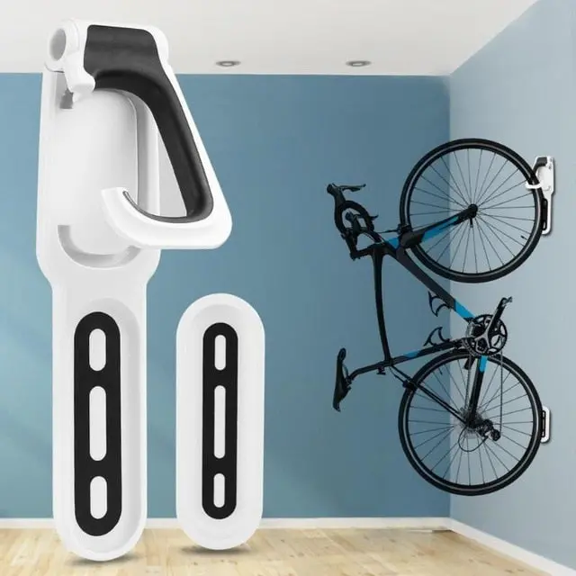 Nordic-Style Wall-Mounted Bike Rack – Space-Efficient Garage Storage
