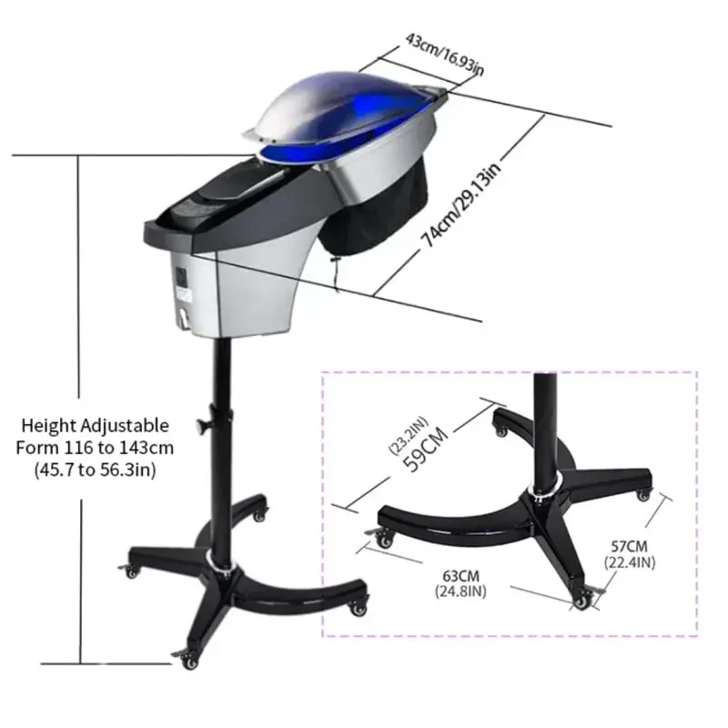 O3 Ozone Micro Mist Hair Steamer for Professional Color Processing and Deep Conditioning 2