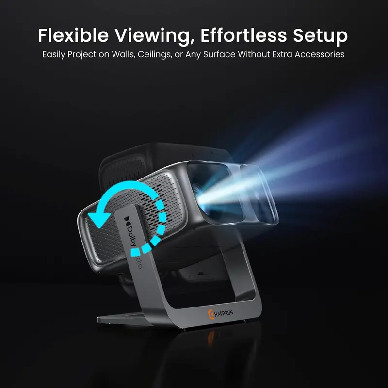 Outdoor-Ready 4K Smart Projector with 2000 ANSI Lumens, Google TV Integration, and Enhanced Decoding