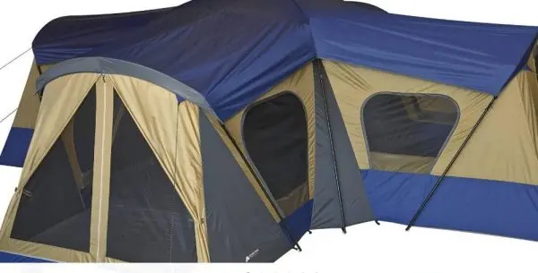 Ozark Trail 14-Person Base Camp Cabin Tent – Roomy, All-Weather Family Camping Shelter